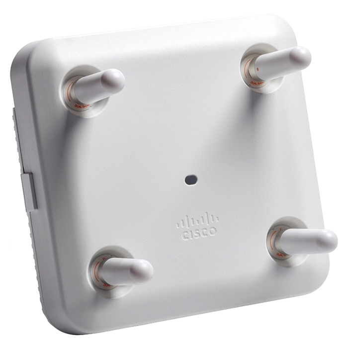 Cisco AIR-AP3802E-BK910 | Aironet 3800 Series 3802E IEEE 802.11 Dual-Band 2.4/5GHz 5.2Gbit/s 1 x Port PoE 5000Base-T + 1 x Port 1GbE + 1 x Management Port RJ-45 + 4 x External Antennas Wireless Access Point Refurbished - Cisco Systems Inc. refurbished available on Gotodirect