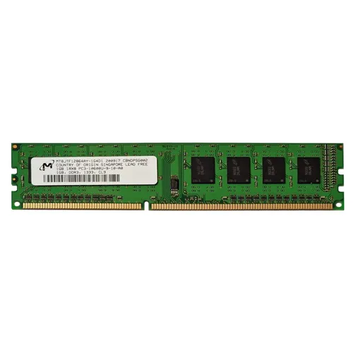Micron MT8JTF12864AY-1G4D1 | 1GB DDR3-1333MHz PC3-10600 Non-ECC Unbuffered UDIMM CL9 1Rx8 1.5V 240-Pin Memory Module Refurbished -  refurbished available on Gotodirect