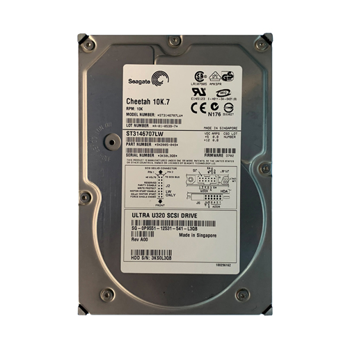 Dell 0P9551 | 146GB 10000RPM Ultra320 SCSI 68-Pin 3.5-Inch Hard Drive Refurbished - Dell refurbished available on Gotodirect