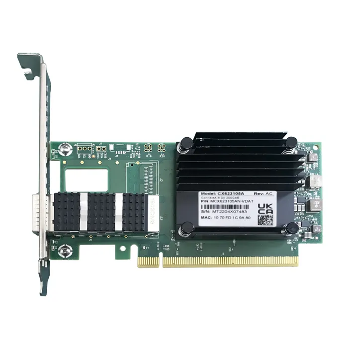 Mellanox MCX623105AC-VDAT | ConnectX-6 Dx EN 1-Port 200GbE QSFP56 PCI Express 4.0 x16 Crypto and Secure Boot Tall Bracket Network Card Refurbished -  refurbished available on Gotodirect