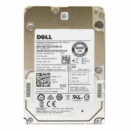 Dell 04X0XG | 600GB 15000RPM SAS 12Gb/s Hot-Pluggable (SED) 2.5-Inch Hard Drive for PowerEdge Servers Refurbished - Dell refurbished available on Gotodirect