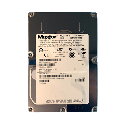 Dell 0YC952 | 146GB 10000RPM Ultra320 SCSI Hot-Pluggable 8MB Cache 3.5-Inch Hard Drive for PowerEdge Server & PowerVault Storage Array Refurbished - Dell refurbished available on Gotodirect