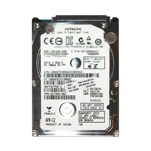 HP 645193-001 | 320GB 5400RPM SATA 3Gb/s 8MB Cache 2.5-inch Hard Drive Refurbished - Hewlett-Packard (ou HP en abrégé) refurbished available on Gotodirect