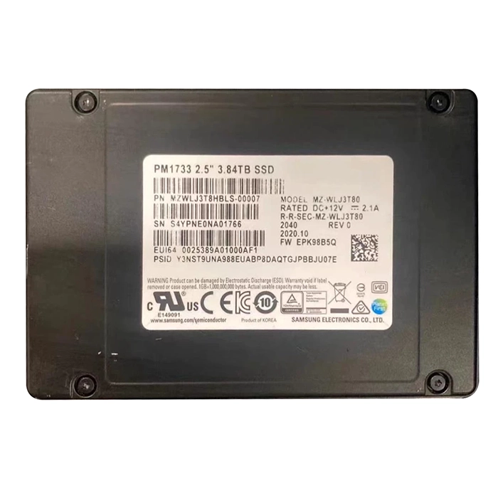 Samsung MZ-WLJ3T80 | Enterprise PM1733 Series 3.84TB Triple-Level Cell PCI-Express 4.0 x4 NVMe Read-Intensive U.2 2.5-Inch Solid State Drive Refurbished - Samsung refurbished available on Gotodirect