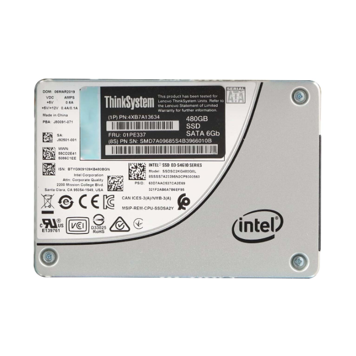 Lenovo 01PE337 | 480GB TLC Mainstream SATA 3.0 6Gbps Hot Swap 2.5-Inch Internal Solid State Drive Refurbished - Lenovo refurbished available on Gotodirect