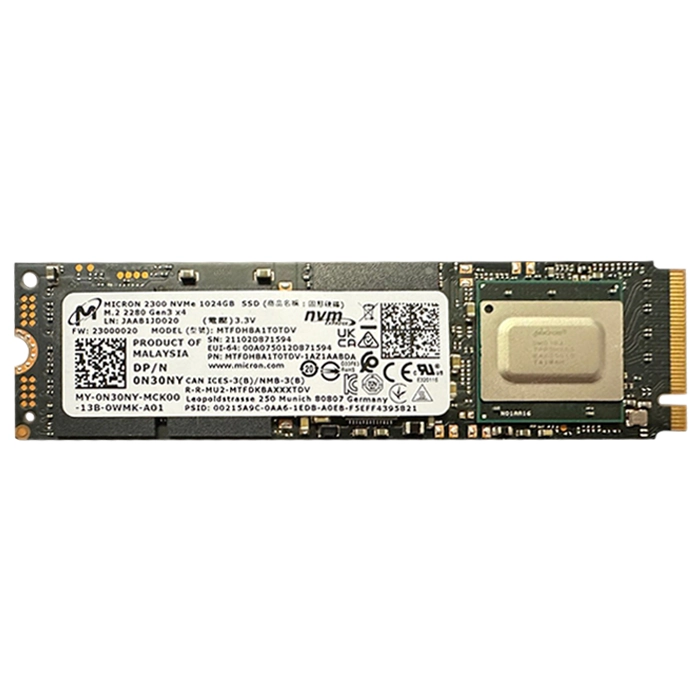 Micron MTFDHBA1T0TDV-1AZ1AABDA | 2300 Series 1TB 3D NAND Triple-Level Cell PCI Express NVMe 3.0 x4 M.2 2280 Solid State Drive Refurbished -  refurbished available on Gotodirect