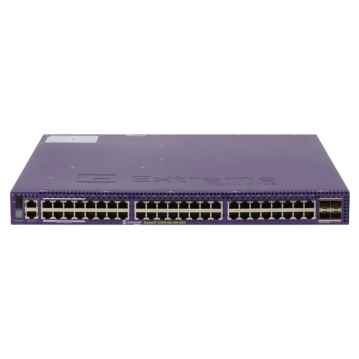 Extreme Networks X460-G2-48T-10GE4 | X460-G2 Series 48 x Ports 1GbE RJ-45 + 4 x Ports SFP+ 1U Rack-mountable Layer 3 Managed Gigabit Ethernet Network Switch Refurbished -  refurbished available on Gotodirect