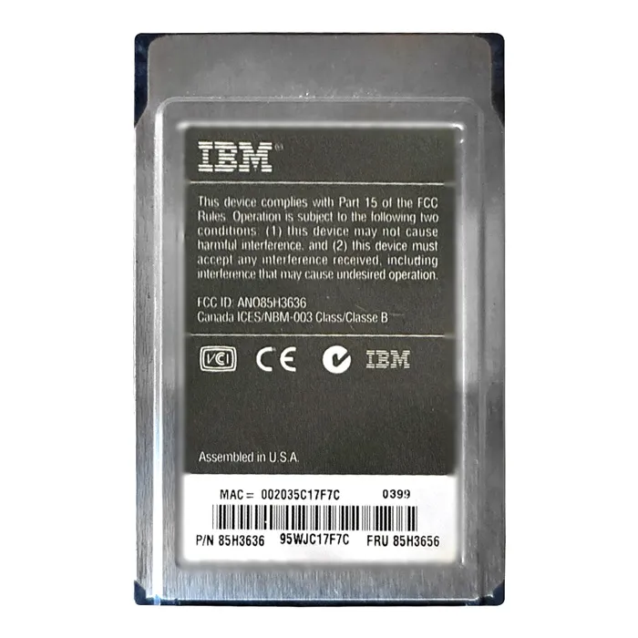 IBM 85H3636 | Turbo 16/4 Token Ring PCMCIA PC Card Refurbished -  refurbished available on Gotodirect