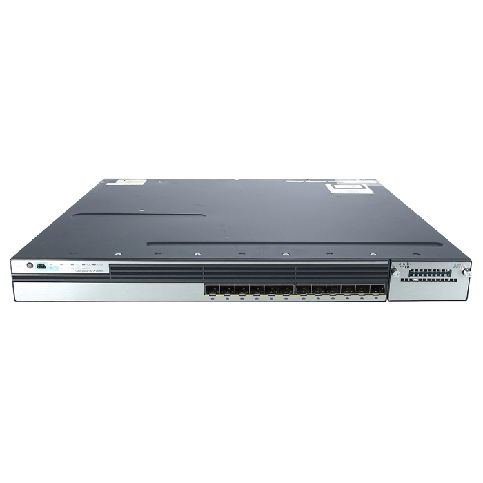 Cisco WS-C3750X-12S-S= | Catalyst 3750-X Series 3750X-12S-S 12 x SFP Ports 1000Base-X Layer 3 Managed 1U Rack-mountable Gigabit Ethernet Stackable Network Switch Refurbished - Cisco Systems Inc. refurbished available on Gotodirect