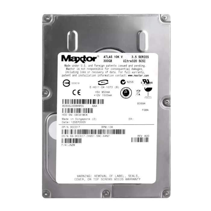 Dell CC317 | 300GB 10000RPM Ultra320 SCSI Hot-Pluggable 3.5-Inch Hard Drive for PowerEdge Server & PowerVault Storage Array Refurbished - Dell refurbished available on Gotodirect