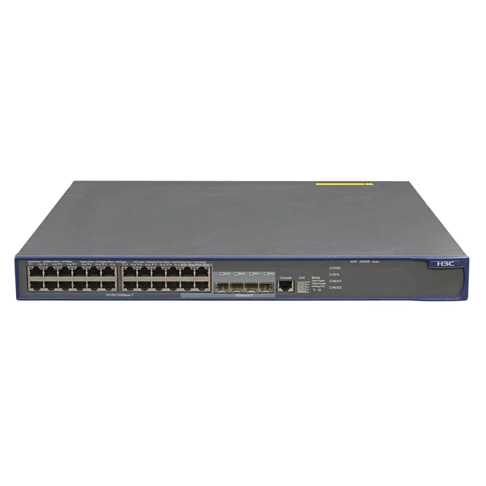 HP JD371A#ABA | 5500 Series 5500-24G-PoE+-4SFP 24 x RJ-45 Ports PoE+ 10/100/1000Base-T + 4 x SFP Ports Layer 3 Managed 1U Rack-mountable Gigabit Ethernet Network EI Switch Refurbished - Hewlett-Packard (ou HP en abrégé) refurbished available on Gotodirect