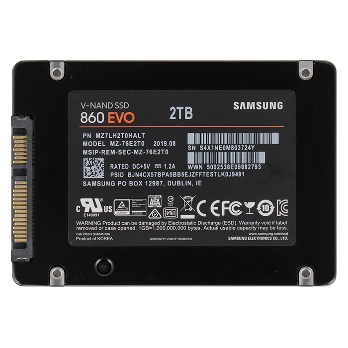 Samsung MZ7LH2T0HALT | 860 EVO Series 2TB 2.5-inch 6GB/s SATA 2GB Cache V-NAND 3bit MLC Solid State Drive Refurbished - Samsung refurbished available on Gotodirect