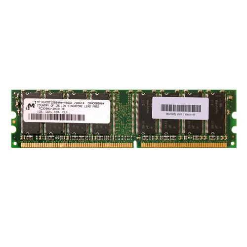 Micron MT16VDDT12864AY-40BD1 | 1GB DDR-400MHz PC3200 Non-ECC Unbuffered UDIMM CL3 2Rx8 2.5V 184-Pin Memory Module Refurbished -  refurbished available on Gotodirect
