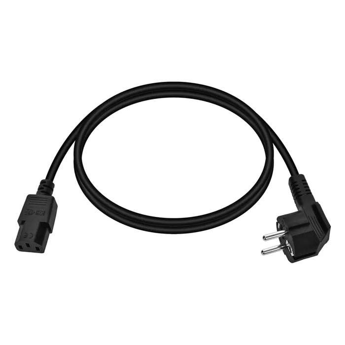 Monoprice 42094 | Power Cord CEE 7/7 -inchSCHUKO-inch (Europe) to IEC 60320 C13 H05VV-F 3G 0.75 mm2 Black 3ft Refurbished -  refurbished available on Gotodirect