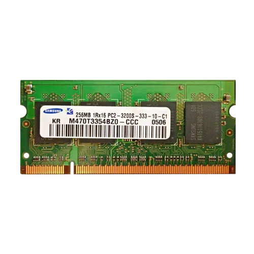 Samsung M470T3354BZO-CCC | 256MB DDR2-400MHz PC2-3200 Non-ECC Unbuffered SODIMM CL3 1Rx16 1.8V 200-Pin Memory Module Refurbished - Samsung refurbished available on Gotodirect