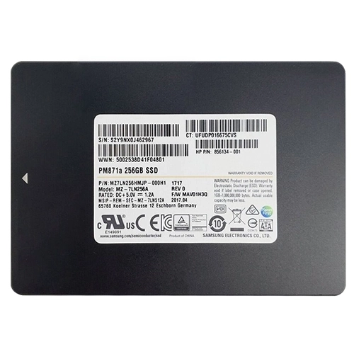Samsung MZ7LN256HMJP-000H1 | Enterprise PM871a Series 256GB Triple-Level Cell SATA 6Gb/s Mainstream Endurance 7mm 2.5-Inch Solid State Drive Refurbished - Samsung refurbished available on Gotodirect