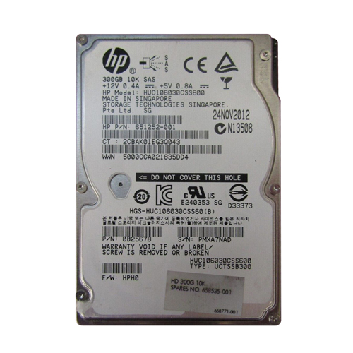 HP 658535-001 | 300GB 10000RPM SAS 6Gb/s NHP 64MB Cache Hot-Swappable Dual Port 2.5-inch Hard Drive Refurbished - Hewlett-Packard (ou HP en abrégé) refurbished available on Gotodirect