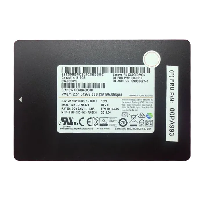 Lenovo 00PA993 | 512GB Triple-Level Cell SATA 6Gb/s 2.5-Inch Solid State Drive Refurbished - Lenovo refurbished available on Gotodirect
