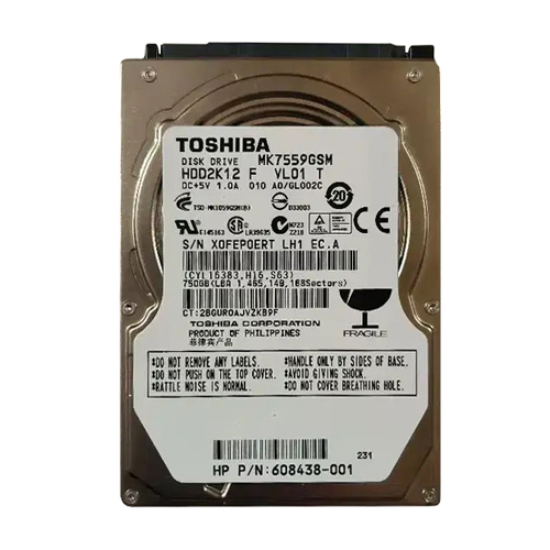 Buy HP 608438-001 | 750GB 5400RPM SATA 3Gb/s 8MB Cache 2.5-inch Hard Drive Refurbished - $401.67 HP 608438-001 | 750GB 5400RPM SATA 3Gb/s 8MB Cache 2.5-inch Hard Drive Refurbished - Hewlett-Packard (ou HP en abrégé) refurbished available on Gotodirect