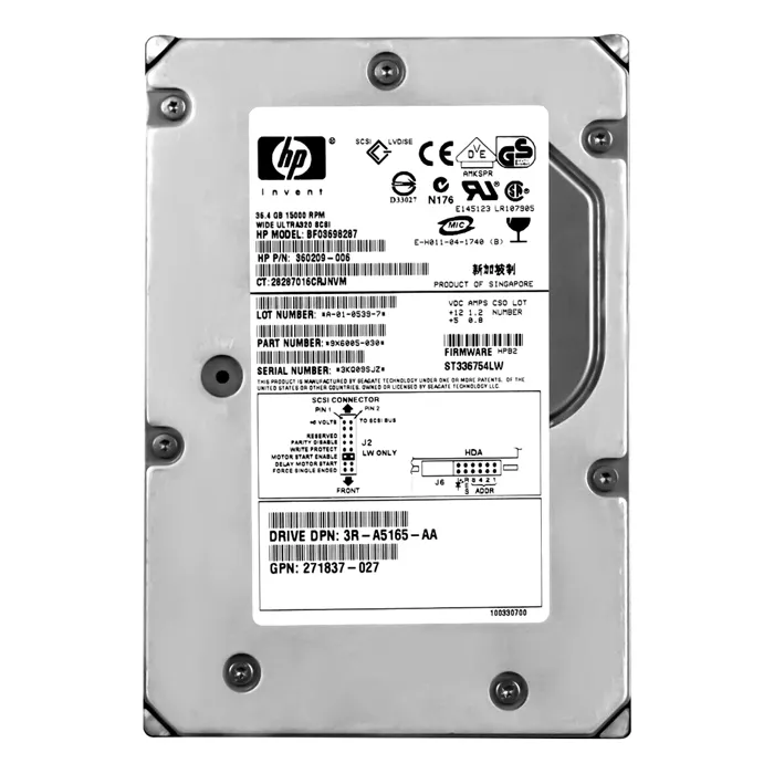 Seagate 9X6005-030 | 36GB 15000RPM Ultra 320 SCSI 3.5-Inch 8MB Cache Hard Drive Refurbished - Seagate refurbished available on Gotodirect