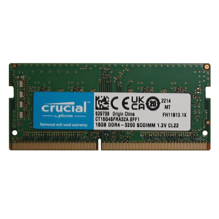Buy Crucial CT16G4SFRA32A.8FF1 | 16GB DDR4-3200MHz PC4-25600 Non-ECC Unbuffered SODIMM CL22 2Rx8 1.2V 260-Pin Memory Module Refurbished - $251.86 Crucial CT16G4SFRA32A.8FF1 | 16GB DDR4-3200MHz PC4-25600 Non-ECC Unbuffered SODIMM CL22 2Rx8 1.2V 260-Pin Memory Module Refurbished - Crucial refurbished available on Gotodirect