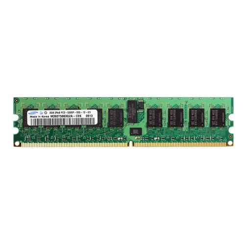 Samsung M393T5663QZA-CE6 | 2GB DDR2-667MHz PC2-5300 ECC Registered RDIMM CL5 2Rx8 1.8V 240-Pin Memory Module Refurbished - Samsung refurbished available on Gotodirect