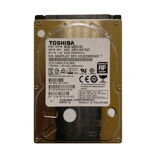 HP 677019-003 | 1TB 5400RPM SATA 3Gb/s 8MB Cache 2.5-inch Hard Drive for Envy M6-P114DX Notebook Refurbished - Hewlett-Packard (ou HP en abrégé) refurbished available on Gotodirect