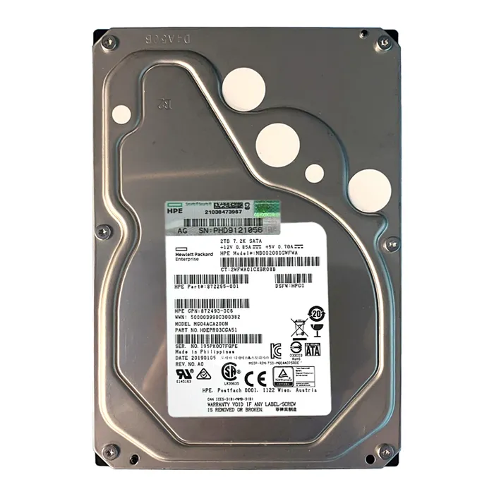 HP 872493-006 | 2TB 7200RPM SATA 6Gb/s 3.5-Inch Hard Drive Refurbished - Hewlett-Packard (ou HP en abrégé) refurbished available on Gotodirect