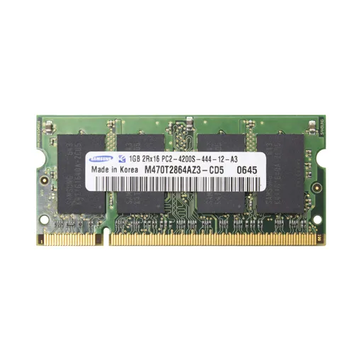 Samsung M470T2864AZ3-CD5 | 1GB DDR2-533MHz PC2-4200 Non-ECC Unbuffered SODIMM CL4 2Rx8 1.8V 200-Pin Memory Module Refurbished - Samsung refurbished available on Gotodirect