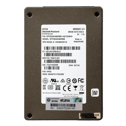 Buy HP 764913-003 | 480GB Multi-Level Cell SATA 6Gb/s Hot Swappable Value Endurance SFF 2.5-Inch Solid State Drive for ProLiant BL460c Gen9 Refurbished - $280.00 HP 764913-003 | 480GB Multi-Level Cell SATA 6Gb/s Hot Swappable Value Endurance SFF 2.5-Inch Solid State Drive for ProLiant BL460c Gen9 Refurbished - Hewlett-Packard (ou HP en abrégé) refurbished available on Gotodirect