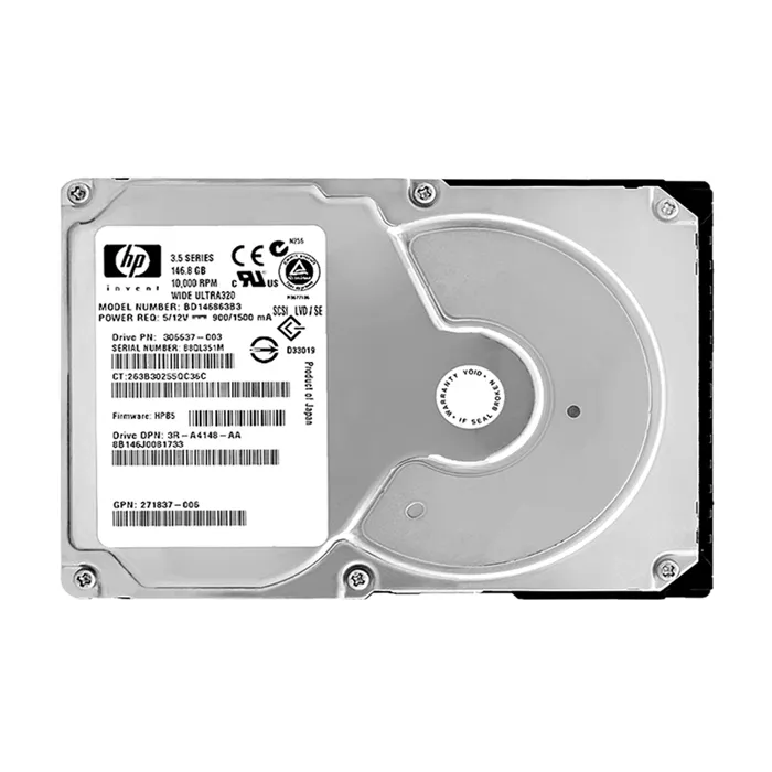 HP 3R-A4148-AA | 146GB 10000RPM Ultra320 SCSI 8MB Cache Hot-Pluggable LVD 80-Pin 3.5-inch Hard Drive Refurbished - Hewlett-Packard (ou HP en abrégé) refurbished available on Gotodirect