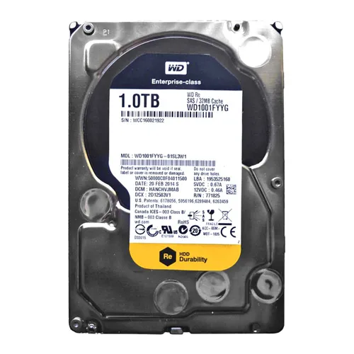Buy Western Digital WD1001FYYG | RE 1TB 7200RPM SAS 6Gb/s 32MB Cache (RoHS) 3.5-Inch Hard Drive Refurbished - $239.17 Western Digital WD1001FYYG | RE 1TB 7200RPM SAS 6Gb/s 32MB Cache (RoHS) 3.5-Inch Hard Drive Refurbished - Western Digital refurbished available on Gotodirect