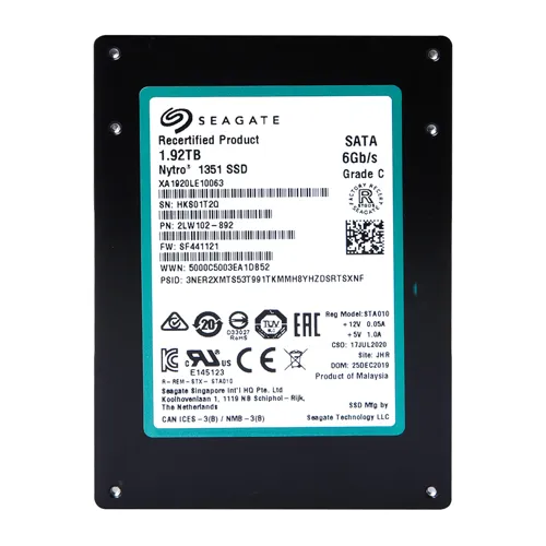 Seagate XA1920LE10063 | Nytro 1351 1.92TB Triple-Level Cell SATA 6Gb/s 2.5-Inch Solid State Drive Refurbished - Seagate refurbished available on Gotodirect