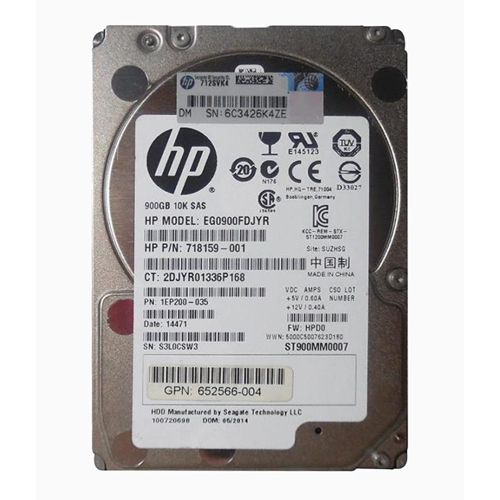 Buy HP 652566-004 | 900GB 10000RPM SAS 6Gb/s Hot-Pluggable Dual Port SFF 2.5-inch Enterprise Hard Drive for DL120 ProLiant Server Refurbished - $119.82 HP 652566-004 | 900GB 10000RPM SAS 6Gb/s Hot-Pluggable Dual Port SFF 2.5-inch Enterprise Hard Drive for DL120 ProLiant Server Refurbished - Hewlett-Packard (ou HP en abrégé) refurbished available on Gotodirect