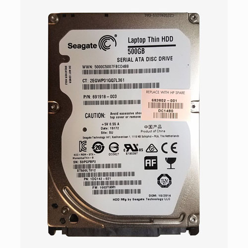 HP 683802-001 | 500GB 5400RPM SATA 6Gb/s 8MB Cache SFF 2.5-inch Hard Drive Refurbished - Hewlett-Packard (ou HP en abrégé) refurbished available on Gotodirect