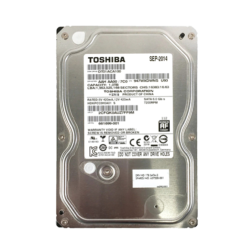 HP 643952-001 | 1TB 7200RPM SATA 6Gb/s NHP 64MB Cache LFF 3.5-inch Hard Drive Refurbished - Hewlett-Packard (ou HP en abrégé) refurbished available on Gotodirect