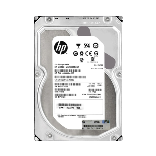 Buy HP 397377-025 | 2TB 7200RPM SATA 3Gb/s NCQ 64MB Cache LFF 3.5-Inch Midline Hard Drive Refurbished - $202.31 HP 397377-025 | 2TB 7200RPM SATA 3Gb/s NCQ 64MB Cache LFF 3.5-Inch Midline Hard Drive Refurbished - Hewlett-Packard (ou HP en abrégé) refurbished available on Gotodirect