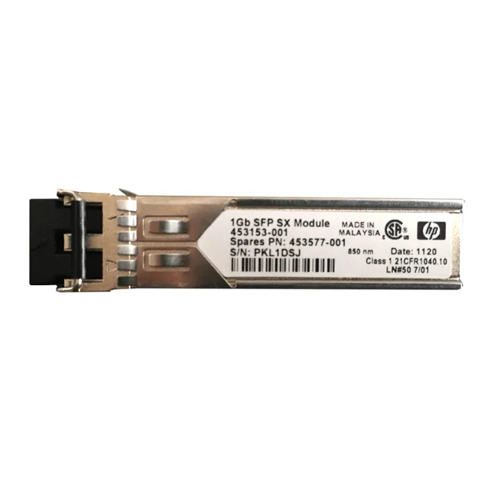 HP 453577-001 | 1Gb/s 1000Base-SX Multi-Mode Fibre 850nm 550m Duplex LC Connector SFP (mini-GBIC) Transceiver Module for BLc Virtual Connect Blade System Refurbished - Hewlett-Packard (ou HP en abrégé) refurbished available on Gotodirect