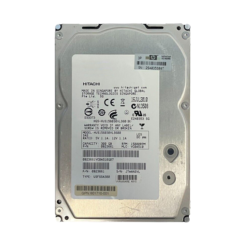 Buy HP 601710-001 | 300GB 15000RPM SAS 6Gb/s 16MB Cache Hot-Swappable Dual Port 3.5-inch Hard Drive Refurbished - $308.00 HP 601710-001 | 300GB 15000RPM SAS 6Gb/s 16MB Cache Hot-Swappable Dual Port 3.5-inch Hard Drive Refurbished - Hewlett-Packard (ou HP en abrégé) refurbished available on Gotodirect