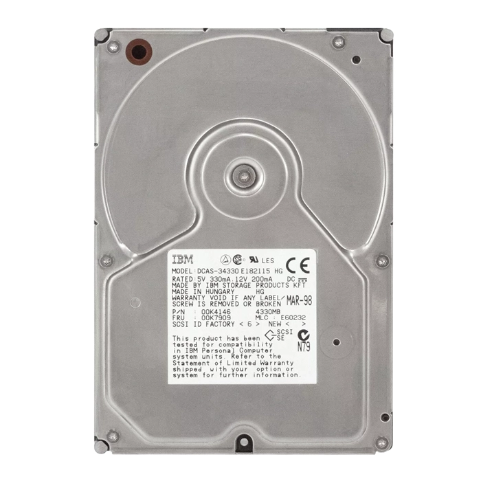 IBM 00K4146 | Ultrastar 2ES 4.3GB 5400RPM Ultra SCSI 68-Pin 448KB Cache 3.5-Inch Hard Drive Refurbished -  refurbished available on Gotodirect
