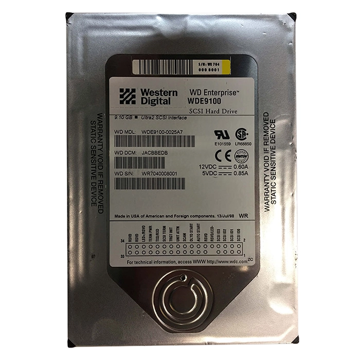 Western Digital WDE9100-0025A7 | Enterprise 9.1GB 7200RPM Wide Ultra3 SCSI Single-Ended 512KB Cache 3.5-Inch Hard Drive Refurbished - Western Digital refurbished available on Gotodirect
