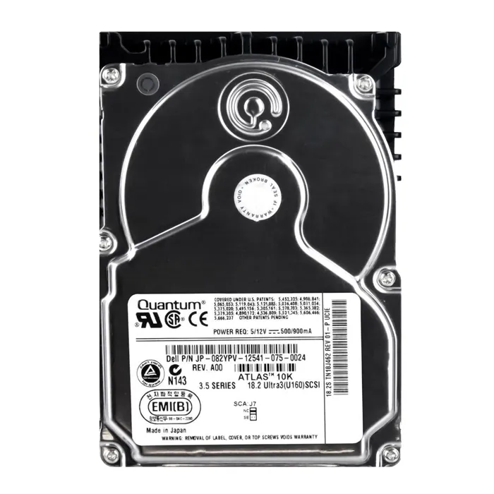 Dell 082YPV | 18.2GB 10000RPM Ultra160 SCSI Hot-Pluggable 80-Pin 3.5-Inch Hard Drive for PowerEdge Server Refurbished - Dell refurbished available on Gotodirect