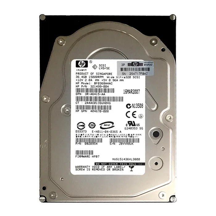 Hitachi 0B20954 | Ultrastar 15K147 Series 36.7GB 15000RPM Ultra320 SCSI 80-Pin 16MB Cache 3.5-inch Hard Drive Refurbished -  refurbished available on Gotodirect