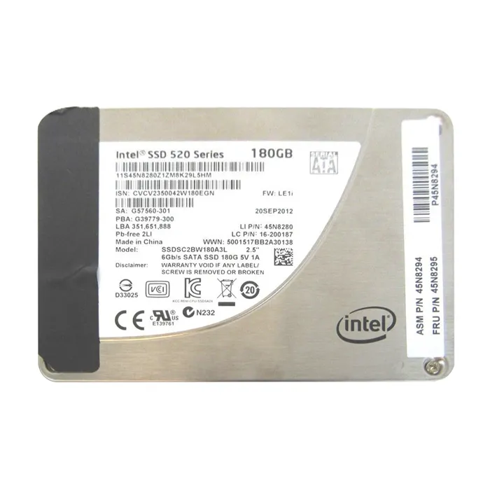 Lenovo 45N8294 | 180GB Multi-Level Cell SATA 6Gb/s 2.5-Inch Solid State Drive Refurbished - Lenovo refurbished available on Gotodirect