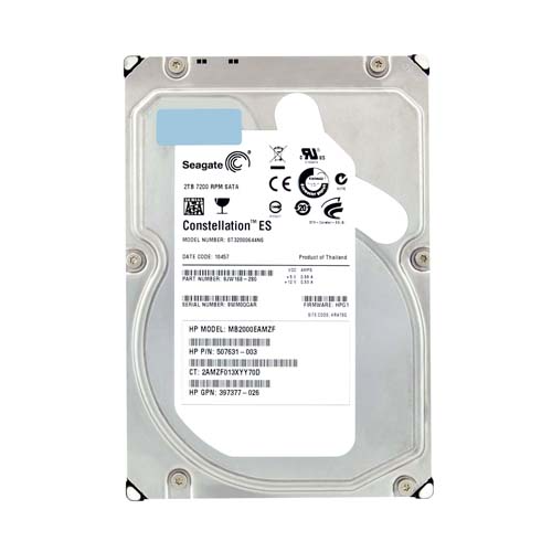 HP MB2000EAMZF | 2TB 7200RPM SATA 3Gb/s 3.5-Inch Midline Hard Drive for ProLiant Servers And Storage Arrays Refurbished - Hewlett-Packard (ou HP en abrégé) refurbished available on Gotodirect