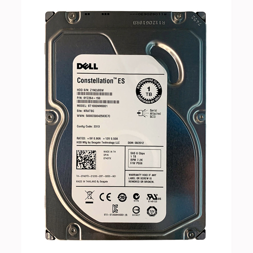 Dell 0740YX | 1TB 7200RPM Nearline SAS 6Gb/s 3.5-Inch Hard Drive forPowerEdge Server & PowerVault Storage Array Refurbished - Dell refurbished available on Gotodirect
