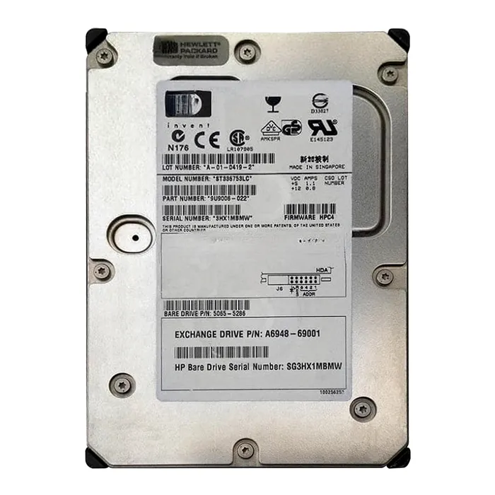 HP A6948-69001 | 36.4GB 15000RPM Ultra160 SCSI LVD 80-Pin 3.5-Inch Hard Drive Refurbished - Hewlett-Packard (ou HP en abrégé) refurbished available on Gotodirect