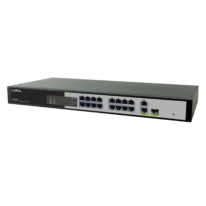 Luxul XFS-1816P | 18-Port/16 PoE+ and 2 Gig Uplink Smart Switch Refurbished -  refurbished available on Gotodirect