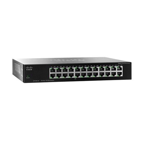 Cisco SR224T-NA | 1000 Series SF100-24 24 x Ports 10/100Base-TX Layer 2 1U Rack-Mountable Ethernet Network Switch Refurbished - Cisco Systems Inc. refurbished available on Gotodirect