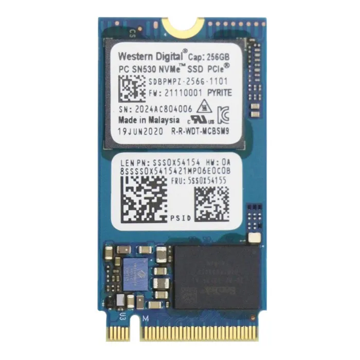 Lenovo 5SS0X54155 | 256GB Triple-Level Cell PCI Express 3.0 x2 NVMe M.2 2242 Solid State Drive Refurbished - Lenovo refurbished available on Gotodirect